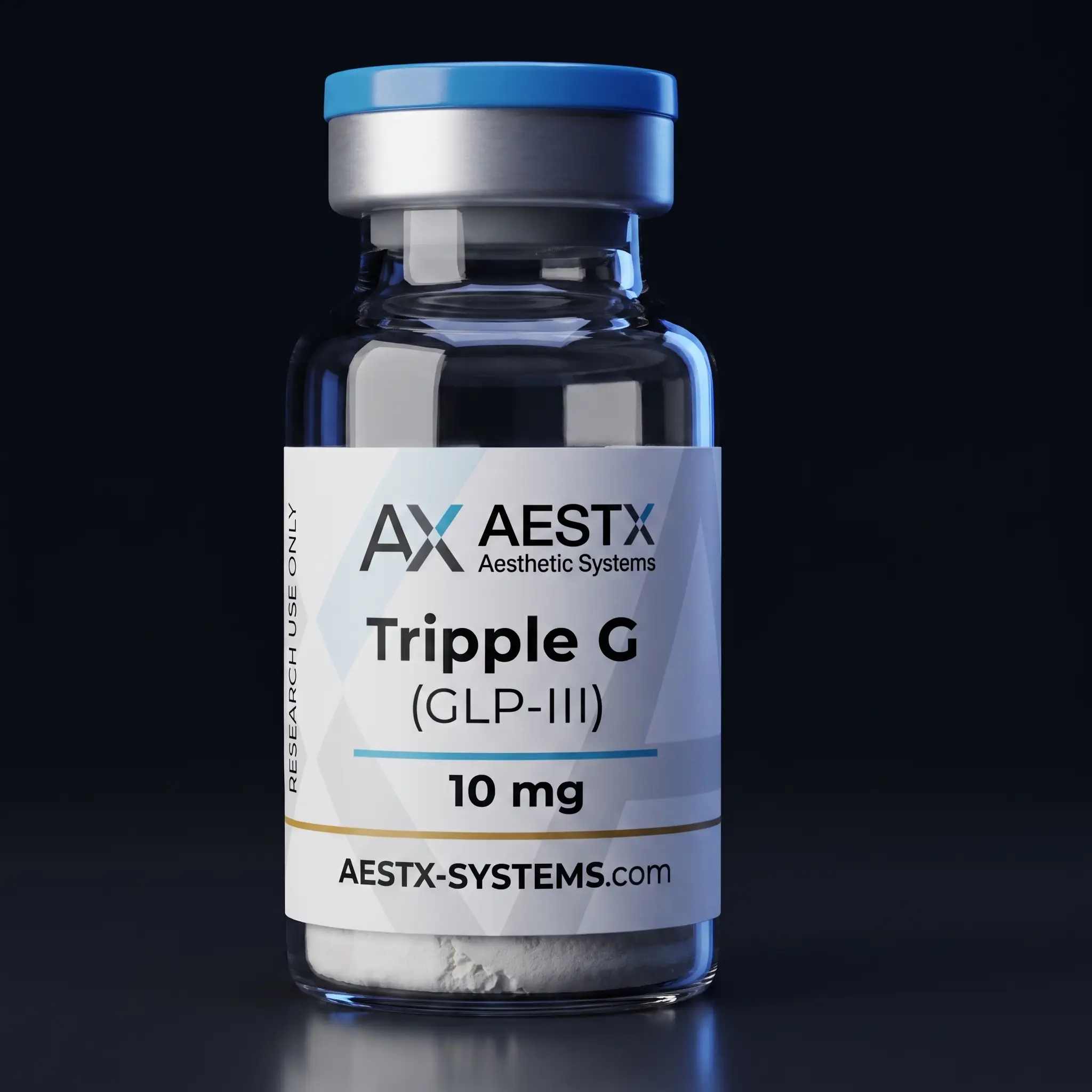 Retatrutide (Tripple G) 10 mg research vial with lyophilized powder